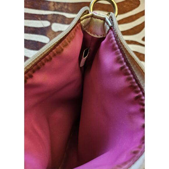 Vintage Y2k Coach Pink Butterfly Momogram Print Crossbody Purse - Picture 8 of 8
